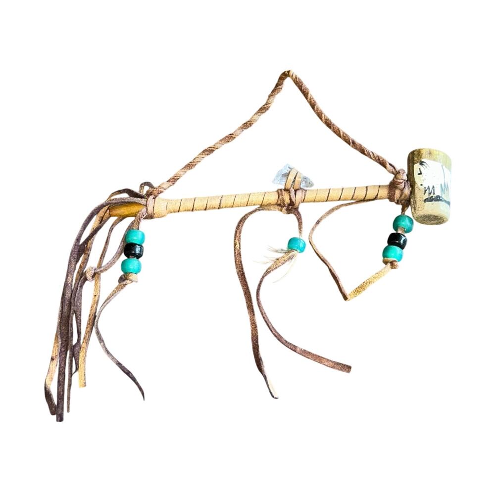 Navajo Beaded Antler Pipe
